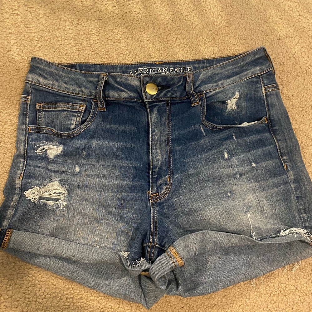 Hi-Rise Shortie Super Stretch shorts size 12 from American Eagle Outfitters